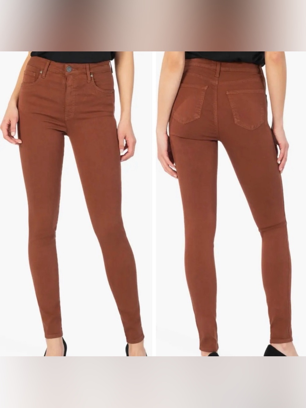 *KUT FROM THE KLOTH* Burnt Orange Stretch Skinny Jegging Jean Pants Size 12
